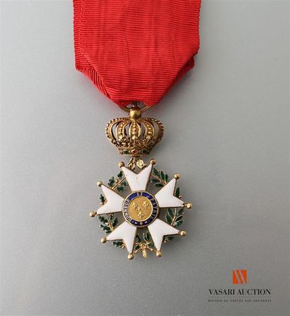 null Ordre de la Légion d'honneur, étoile d'officier, 35 mm, or, avers Henri IV Roi...