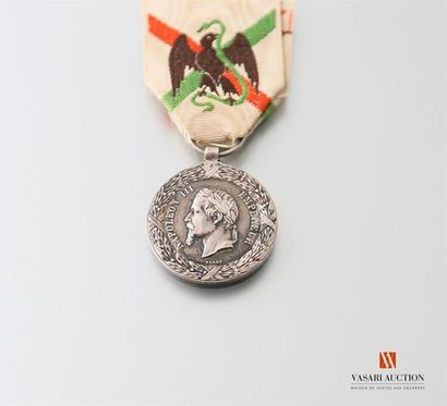 null France: Second Empire, médaille commémorative de l'expédition du Mexique, tirage...