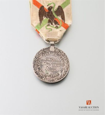 null France: Second Empire, médaille commémorative de l'expédition du Mexique, tirage...