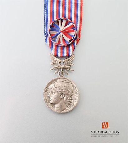 null France: médaille d'honneur des postes et télécommunications, échelon argent,...