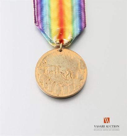 null Médaille interalliée dite médaille de la victoire, rare version américaine Pax...