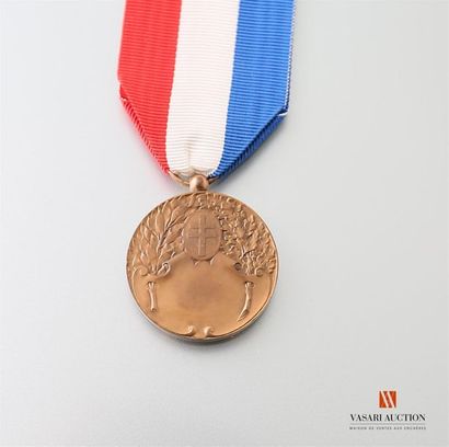 null France - Médaille Lorraine 1870-1914, tirage de Prudhomme, ruban tricolore,...