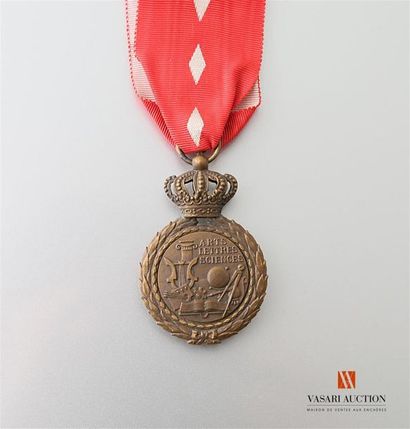 null Principauté de Monaco - Médaille de l'ordre du mérite culturel, 1952, 34 mm,...