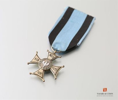 null Pologne - Ordre du Virtuti Militari, insigne de 5ème classe: croix d'argent,...