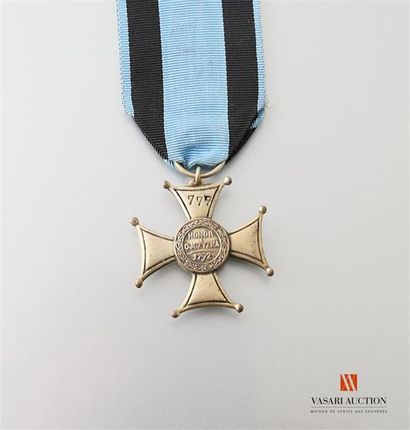 null Pologne - Ordre du Virtuti Militari, insigne de 5ème classe: croix d'argent,...