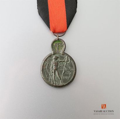 null Belgique - Médaille de l'Yser, 17 au 31 octobre 1918, bronze patiné 36 mm, ...