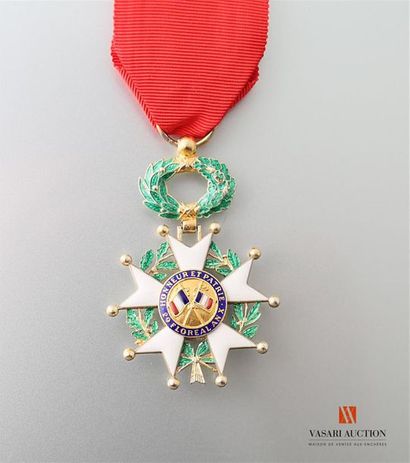 null Ordre de la Légion d'Honneur, étoile d'officier, 38 mm, ruban 37 mm, TTB
