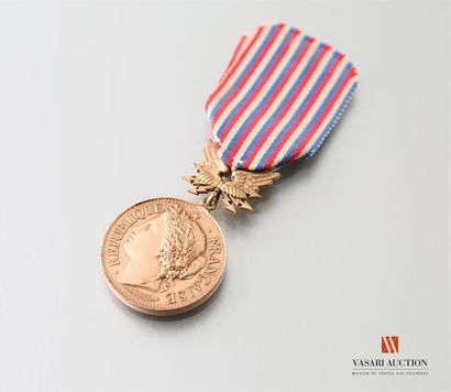 null Postes et télégraphes - Médaille devoir et dévouement, bronze, 30 mm, gravée...
