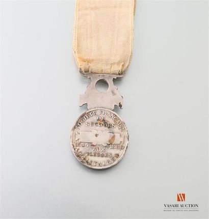 null Société française de secours aux bléssés militaires, 1864-1866, médaille commémorative,...