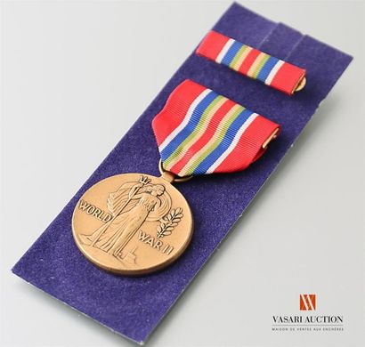 null Etats Unis d'Amérique - United states merchant marine1941-1945 medal, TTB
