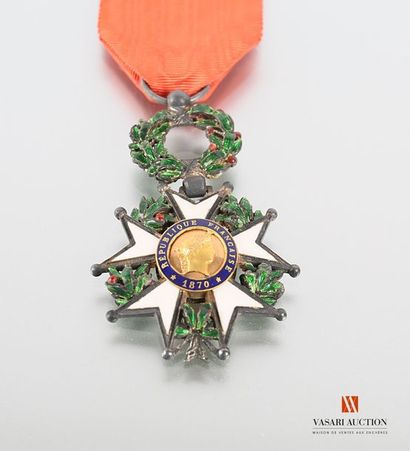 null Ordre de la Légion d'Honneur, étoile de chevalier 40 mm argent, modèle bombé,...