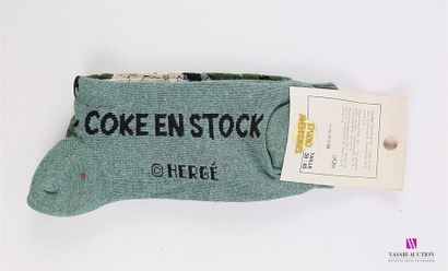 null HERGÉ - Studio aventures 
Paire de chaussettes " Coke en Stock" verte
Taille...