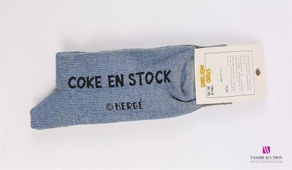 null HERGÉ - Studio aventures 
Paire de chaussettes " Coke en Stock" bleu
Taille...