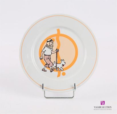 null TABLES & COULEURS - HERGE / TINTIN
Assiette à dessert en porcelaine à décor...