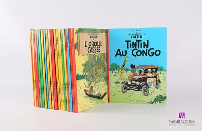 null HERGE - TINTIN
Ensemble de vingt-deux albums des aventures de Tintin : Tintin...