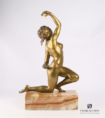 null GORY Affortunato (1895-1925) d'après
Femme nue dansant avec une sphère
Bronze...