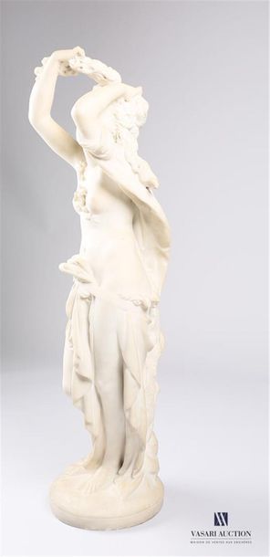 null CARRIER-BELLEUSE Albert-Ernest (1824-1887) 
L'Aurore 
Marbre blanc de Carrare...