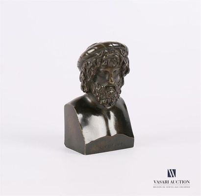 null Sujet en bronze figurant Esculape (Asclépios) 
Fondeur Susse Frères
Marqué au...