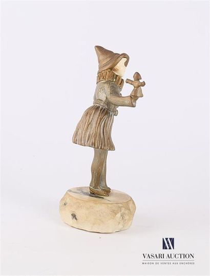 null BAILLY Georgette Louise (XXème siècle)
Jeune fille jouant à la poupée
Bronze...