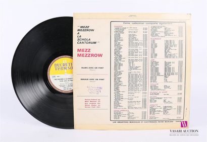 null MEZZ MEZZROW - A la Shcola Cantorum
1 Disque 33T sous pochette imprimée et chemise...