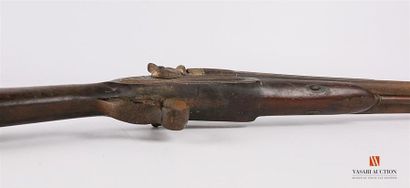 null Fusil de chasse à percussion, canons en table, de 76 cm, marqués sur la bande...