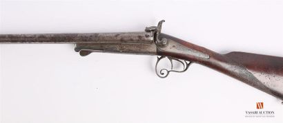 null Fusil de chasse à broches, canons en table de 76 cm calibre 16-65, crosse anglaise...