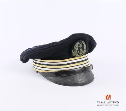 null Marine nationale : casquette de capitaine de frégate, jugulaire type sous officier,...