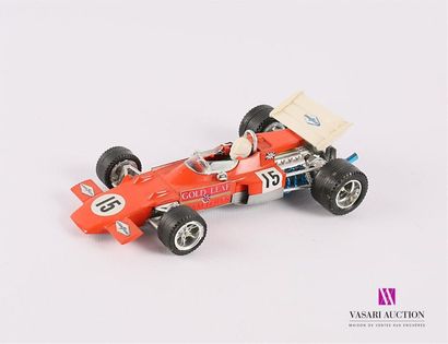 null MEBETOYS (ITALIE)
LOTUS FORD 72 F1 Granprix - couleur orange - échelle 1/28ème
(petites...