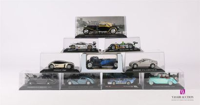 null Lot de dix véhicules - échelle 1/43 : Bugatti Type 41 Royale cabrio Weinberger...