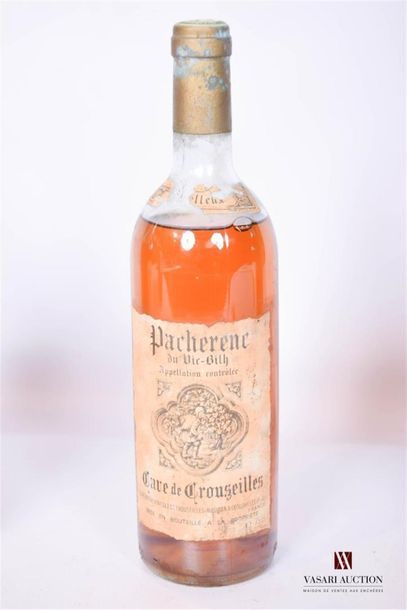 null 1 bouteille	PACHERENC DU VIC BILH moelleux mise Cave de Crouzeilles		NM
	Et....