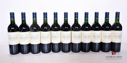 11 bouteilles	VIEUX CHÂTEAU BOURGNEUF	Pomerol	1997
	Et....