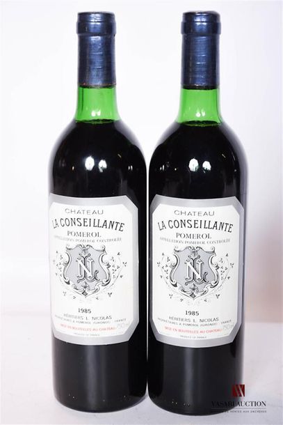 2 bouteilles	CHÂTEAU LA CONSEILLANTE	Pomerol	1985
	Et....