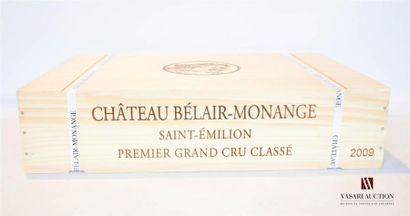 null 6 bouteilles Chateau BÉLAIR-MONANGE	St Emilion 1er GCC	2009
	CBO NI cerclée...
