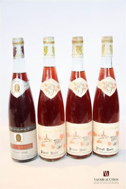 null Lot de 4 bouteilles de vins d'Alsace comprenant :		
1 bouteille	PINOT NOIR mise...