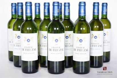 12 bouteilles	CHÂTEAU DE FIEUZAL	Graves blanc	1999
	Et....