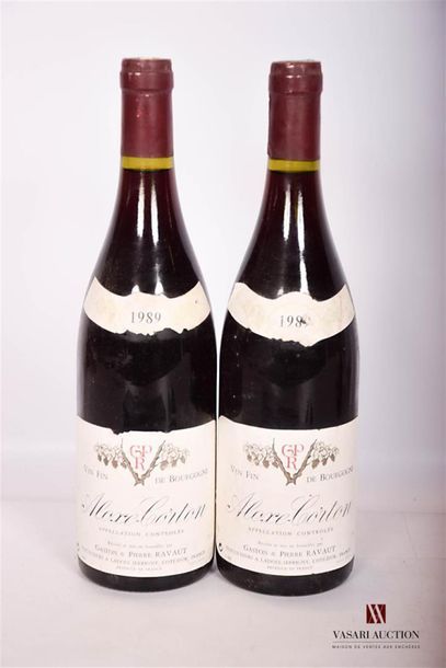 null 2 bouteilles	ALOXE CORTON mise G & P. Ravaut Vit.		1989
	Et. un peu tachées...