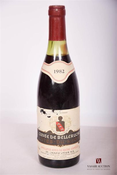 null 1 bouteille	CÔTES DU RHÔNE "Cuvée de Belleruche" mise Chapoutier		1982
	Et....