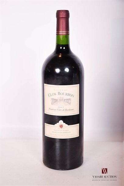 null 1 magnum	CLOS BOURBON	1ères Côtes de Bordeaux	2005
	Et. bonne. N : mi/bas g...