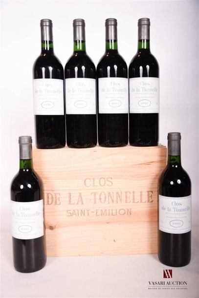 null 6 bouteilles	CLOS DE LA TONNELLE	St Emilion	1990
	Et. excellentes. N : 1 mi...