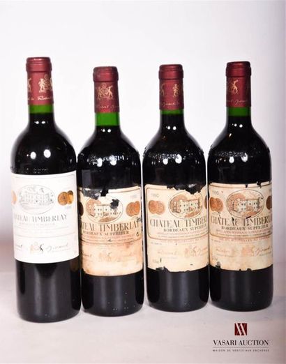 null 4 bouteilles	CHÂTEAU TIMBERLAY	Bordeaux Sup	
	1 bouteille de 1999, 3 bouteilles...