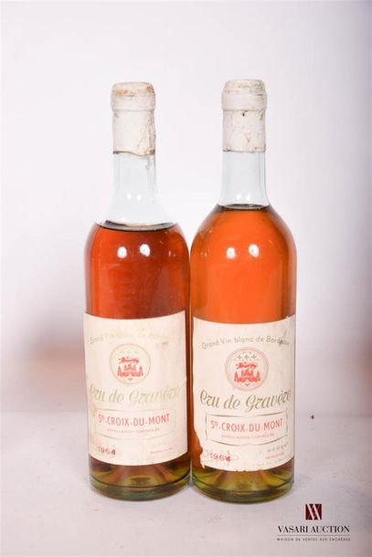 null 2 bouteilles	CRU DE GRAVÈRE	Ste Croix du Mont	1969 ?
	Millésime surchargée au...