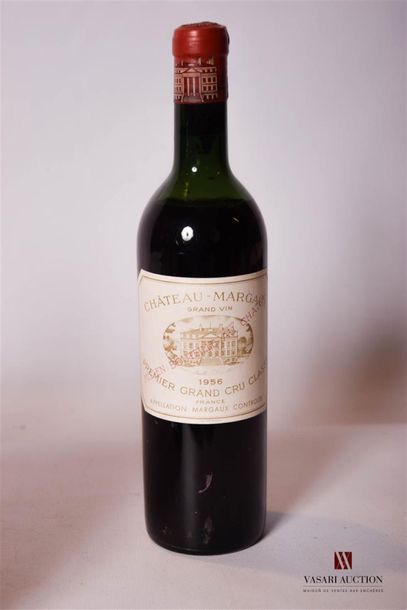null 1 bouteille	CHÂTEAU MARGAUX	Margaux 1er GCC	1956
	Et. à peine tachée et très...