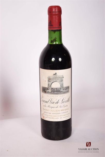 null 1 bouteille	CHÂTEAU LÉOVILLE LAS CASES	St Julien GCC	1967
	Et. tachée. N : bas...