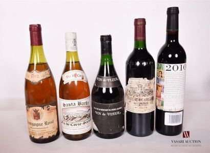 null Lot de 5 bouteilles comprenant :		
1 bouteille	CORBIÈRES N°3 Castelmaure		2010
1...