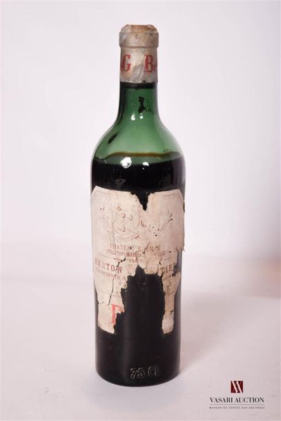null 1 bouteille	CHÂTEAU PALMER	Margaux GCC mise nég.	1947
	Et. à moitié déchirée,...