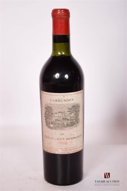 null 1 bouteille	CARRUADES DE CHÂTEAU LAFITE ROTHSCHILD	Pauillac	1950
	Et. fanée,...