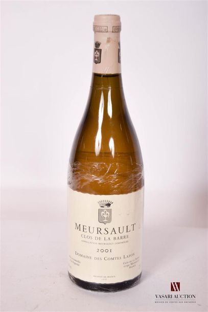 null 1 bouteille	MEURSAULT "Clos de La Barre" mise Dom. des Comtes Lafon		2001
	Présentation,...