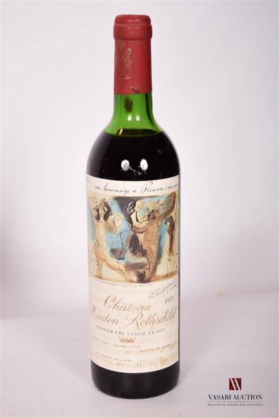 null 1 bouteille	CHÂTEAU MOUTON ROTHSCHILD	Pauillac 1er GCC	1973
	Et. de Picasso,...