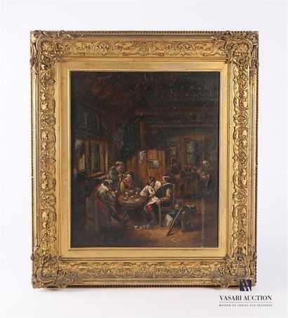 null TENIERS Dans le goût de (XIXème siècle)
Scène de Taverne
Huile sur toile
35,5...