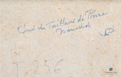 null PONTOY Henri (1888-1968)
Cours des tailleurs de pierres à Marrakech
Toile signée...